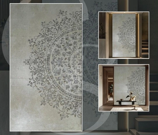 Sculpted tiles in Delhi | Brush and clay 