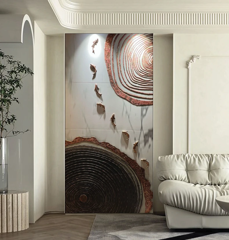 Metal Embossed & Inlay Tiles | Brush and clay 